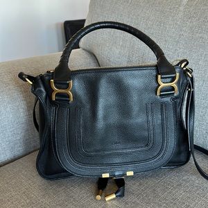 Chloé
Medium Marcie Calfskin
Leather Satchel Black